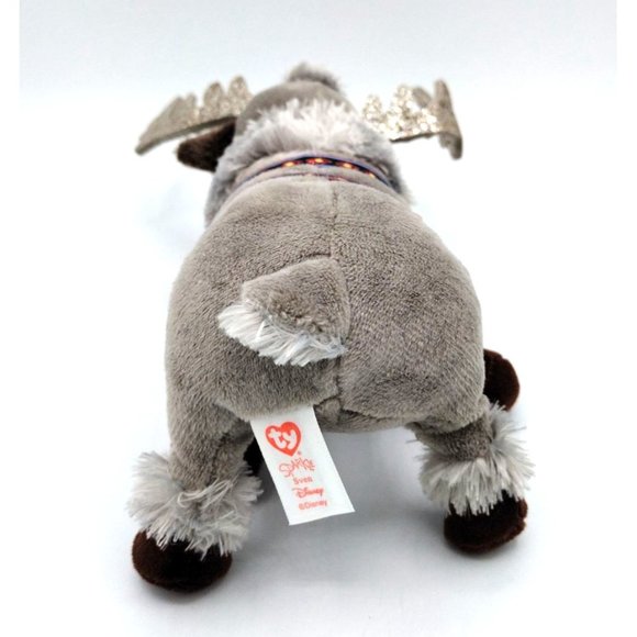Sparkle Sven Reindeer Disney Frozen II Plush 6.5" Antlers 2019 Ty Beanie Baby - Picture 8 of 11